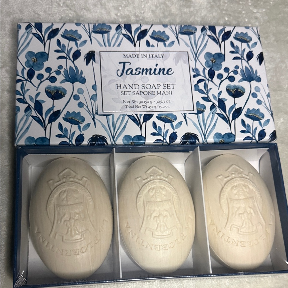 Jasmine Hand Soap Set - Blue and White